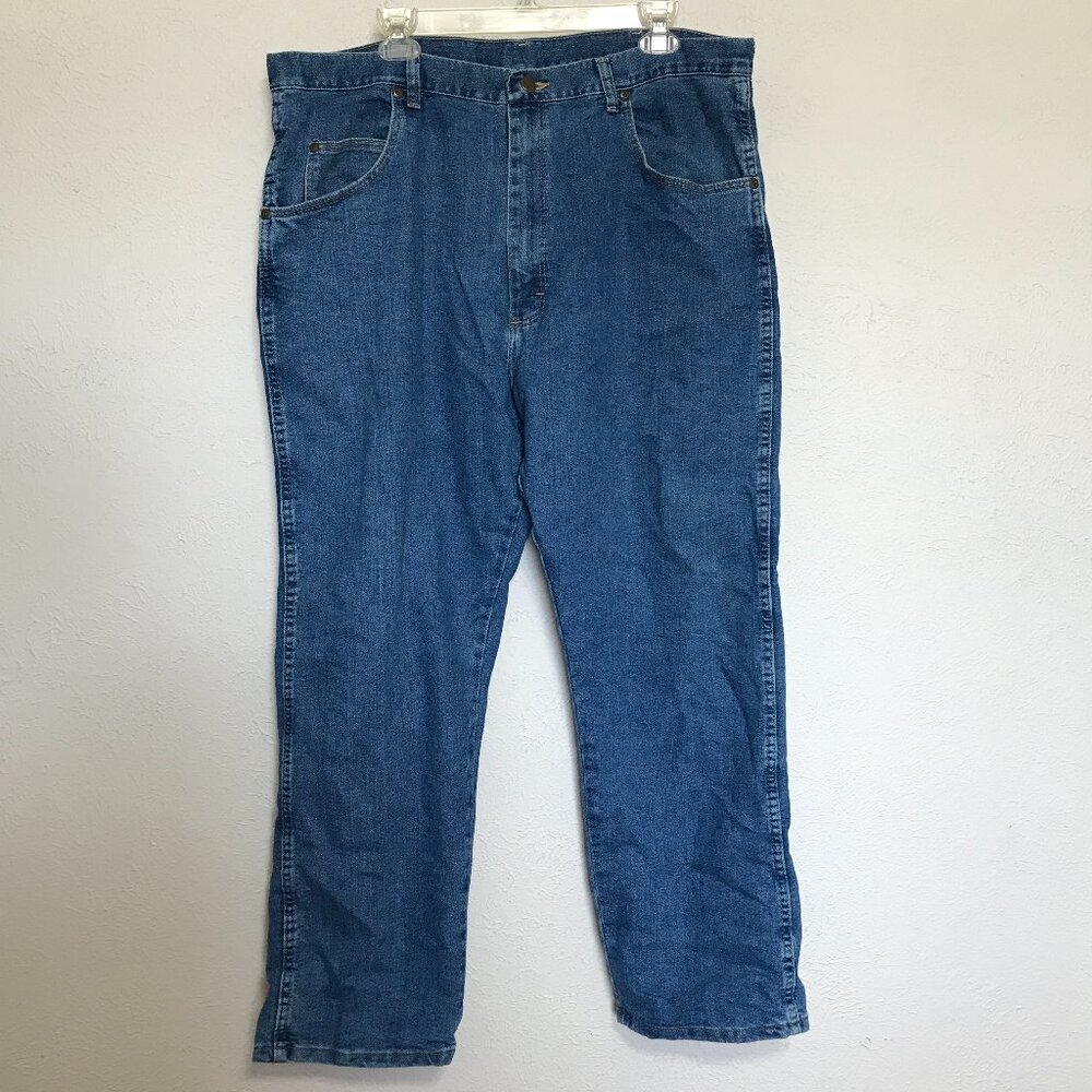 Wrangler Rugged Wear Jeans Mens 40x30 (actual 39x30) Blue Denim Straight‎ Leg